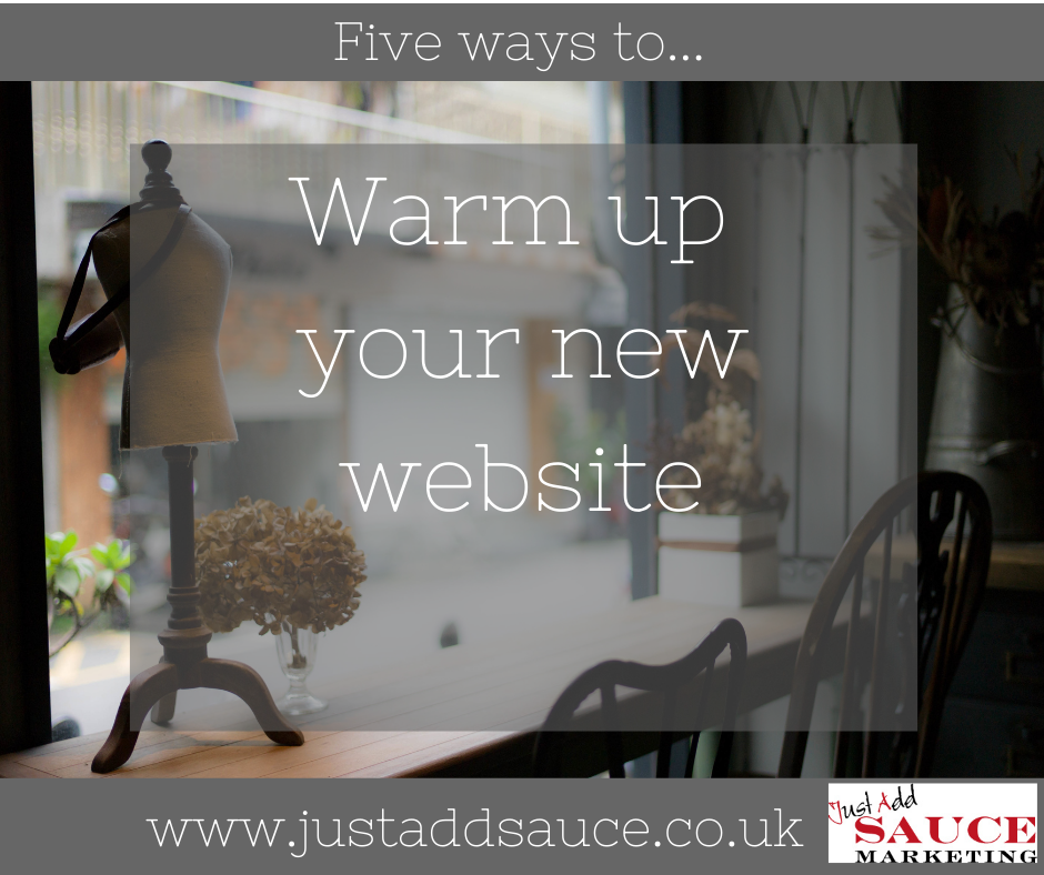 Warm up your new website